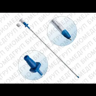 Торакальный троакар катетер ПВХ со стилетом, 28 Fr, длина 40 см Volkmann