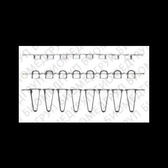 Пробирки для ПЦР в стрипах, 0,2 мл, 1х8, с плоскими крышками, низкий профиль, бесцветные, полипропилен, 250 шт/уп.,, Thermo FS, AB0776