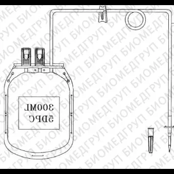 Контейнер для крови переносимый, 300 мл, для тромбоцитов