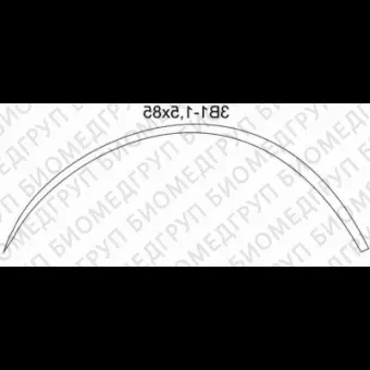 Игла хирургическая 3/8 3В1, диам.1,5, изогнутая, трехгранная