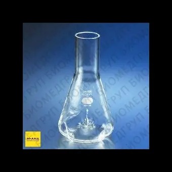 Колба Эрленмейера 3000 мл, стекло, экстраглубокие отбойники, Pyrex Corning, 44463L, 2 шт.