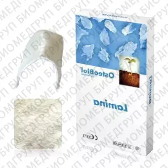 OsteoBiol Lamina Curved. 35x35 мм 0.9 мм. Пластина гетерологичная кость. Свиная