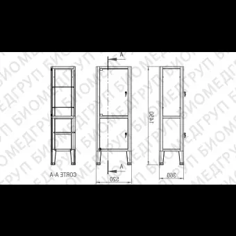 Витрина для приборов 10.AR.1105