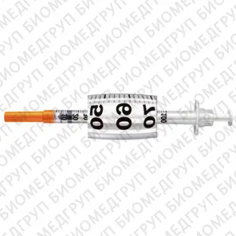 Инсулиновый шприц 0.3  1 ml