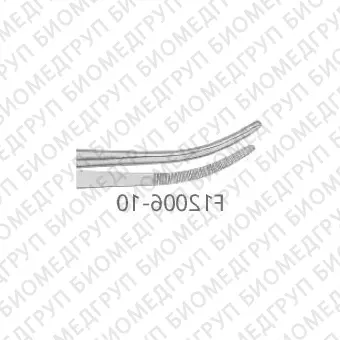 Пинцет хирургический изогнутый 100 мм, бранши 1,0 х 20 мм, Cvd, 1 шт., RWD, Китай, F1200610