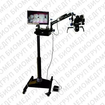 Vision 5 LED black  дентальный операционный микроскоп с 5ти ступенчатым увеличением, HDвидеофиксацией и светодиодным освещением