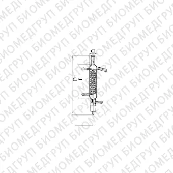 Холодильник спиральный, L 190 мм, L1 320 мм, шлиф КШ 29/32, диаметр 40 мм, Россия, 2675