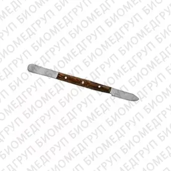 Нож шпатель для воска 170мм деревянная ручка 3.0442