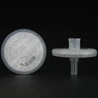 Фильтрующая насадка, d пор 0,22 мкм, d мембраны 25 мм, поливинилиденфторид PVDF гидрофильный, 100 шт., Импорт, C0000291