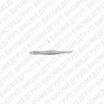 Пинцет хирургический изогнутый 100 мм, бранши 1,0 х 20 мм, Cvd, 1 шт., RWD, Китай, F1200610