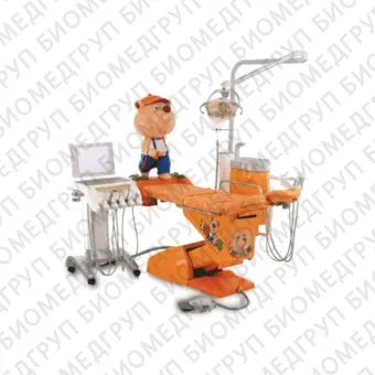 Hallim Arte  стоматологическая установка с нижней подачей инструментов, специально разработанная конфигурация кресла для детей