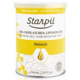 Starpil, Воск теплый в банке, Натуральный (Natura), жидкий, 800 мл