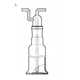 Склянка для промывания газов с пробкой, 100 мл, горловина 29/32, высота 248 мм, стекло, Россия, 723