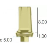 Абатмент прямой, переустанавливаемый, (анат. шейка) Sweden&Martina (5.0 мм х 12 мм шейка 1 A-MDR-500-1)