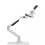 ALLTION ASM-112BS зуботехнический стереомикроскоп с двухступенчатым увеличением 10x и 20x, на кронштейне с настольным креплением