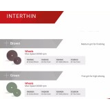 Полир INTERTHIN универсальный для обработки золота, акрила и керамики, 1шт. Reddish Stone (R40N4C 22 мм х 0,25 мм Коричневый Колесо)