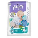 Подгузники детские Happy  Junior Extra, вес 16+ кг., 1 шт.